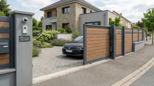 portail pour terrain pente